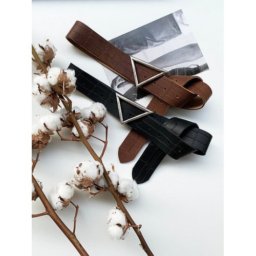 "True" leather belt-Brown